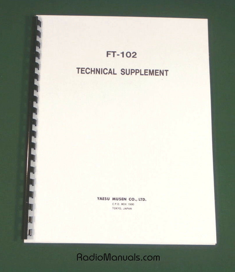 Yaesu FT-102 Technical Manual